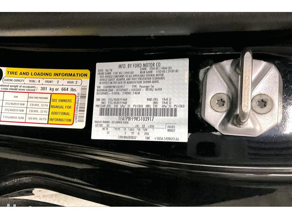 Used 2019 Ford Mustang GT Premium w/ Equipment Group 401A RWD image 34