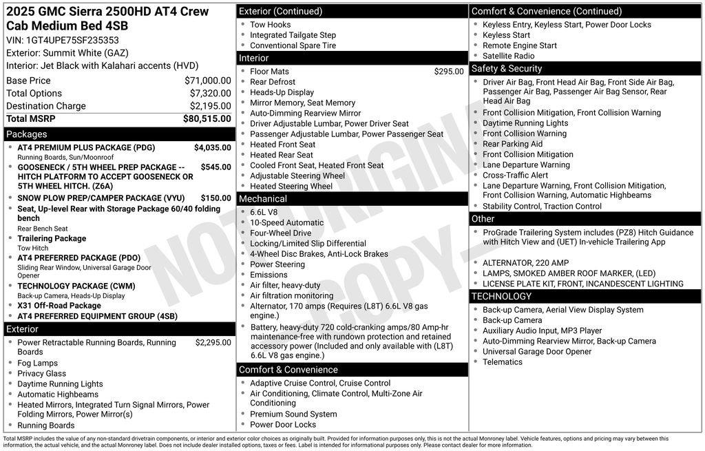 Certified 2025 GMC Sierra 2500 AT4 w/ AT4 Premium Plus Package image 4