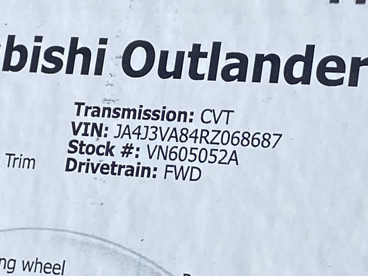 Used 2024 Mitsubishi Outlander SE FWD image 35