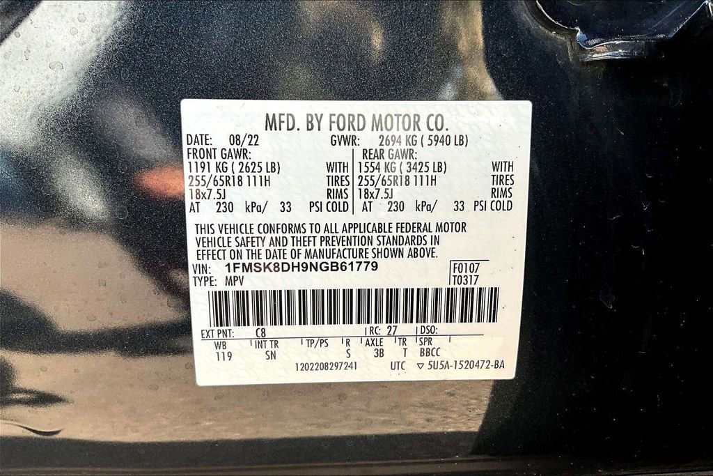 Used 2022 Ford Explorer XLT w/ Equipment Group 202A image 35