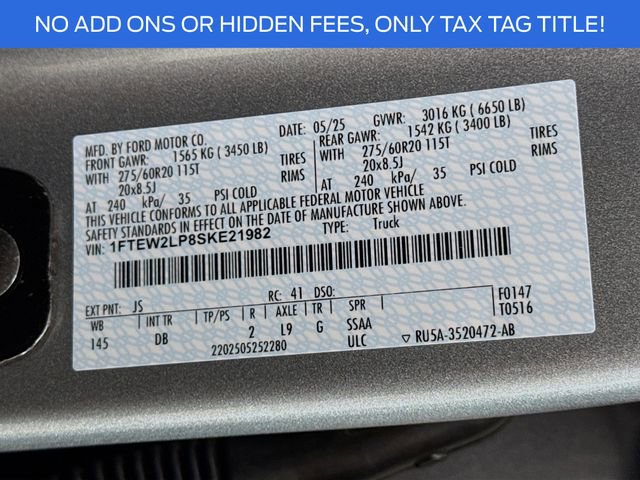 New 2025 Ford F150 STX w/ STX Black Appearance Package image 30