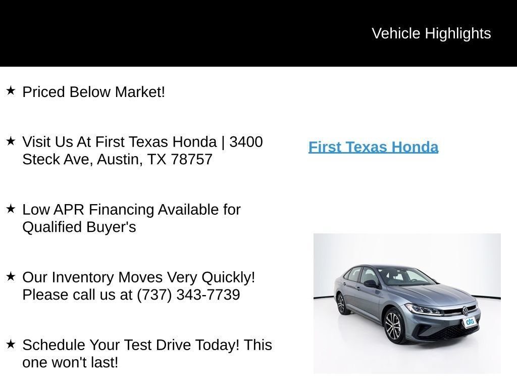 Used 2025 Volkswagen Jetta Sport FWD image 9