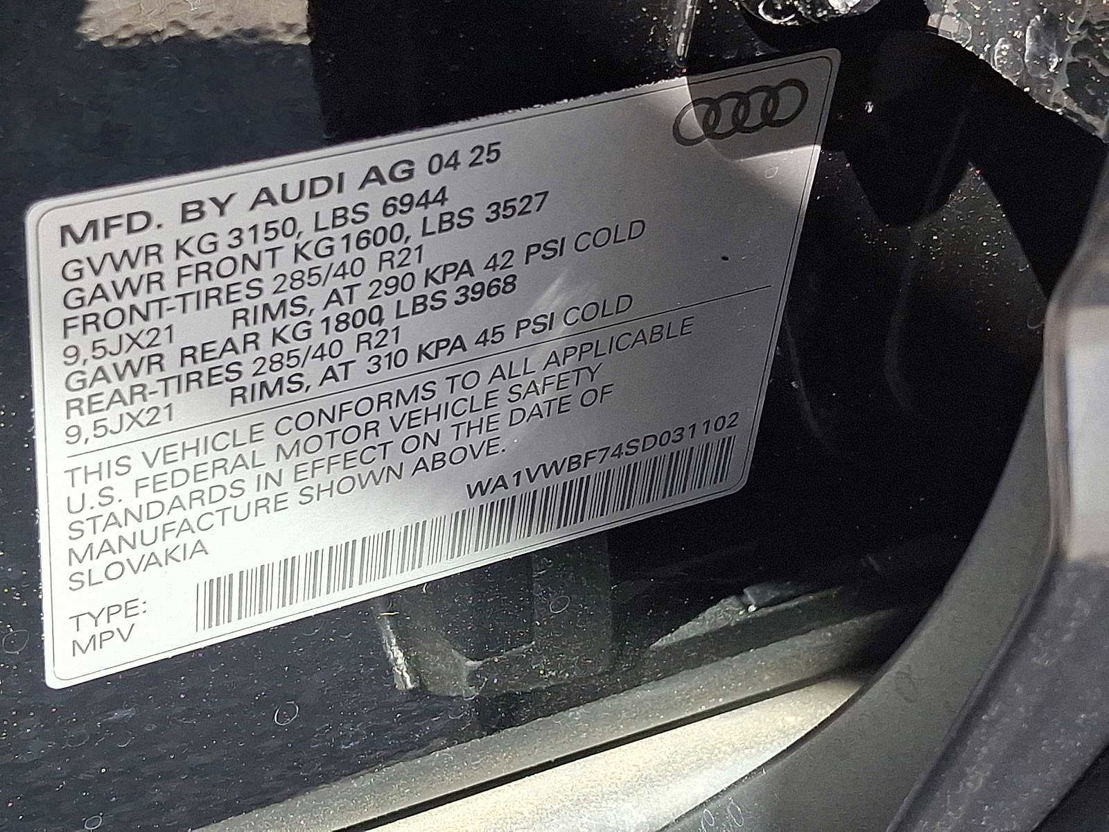 New 2025 Audi SQ7 Prestige image 17