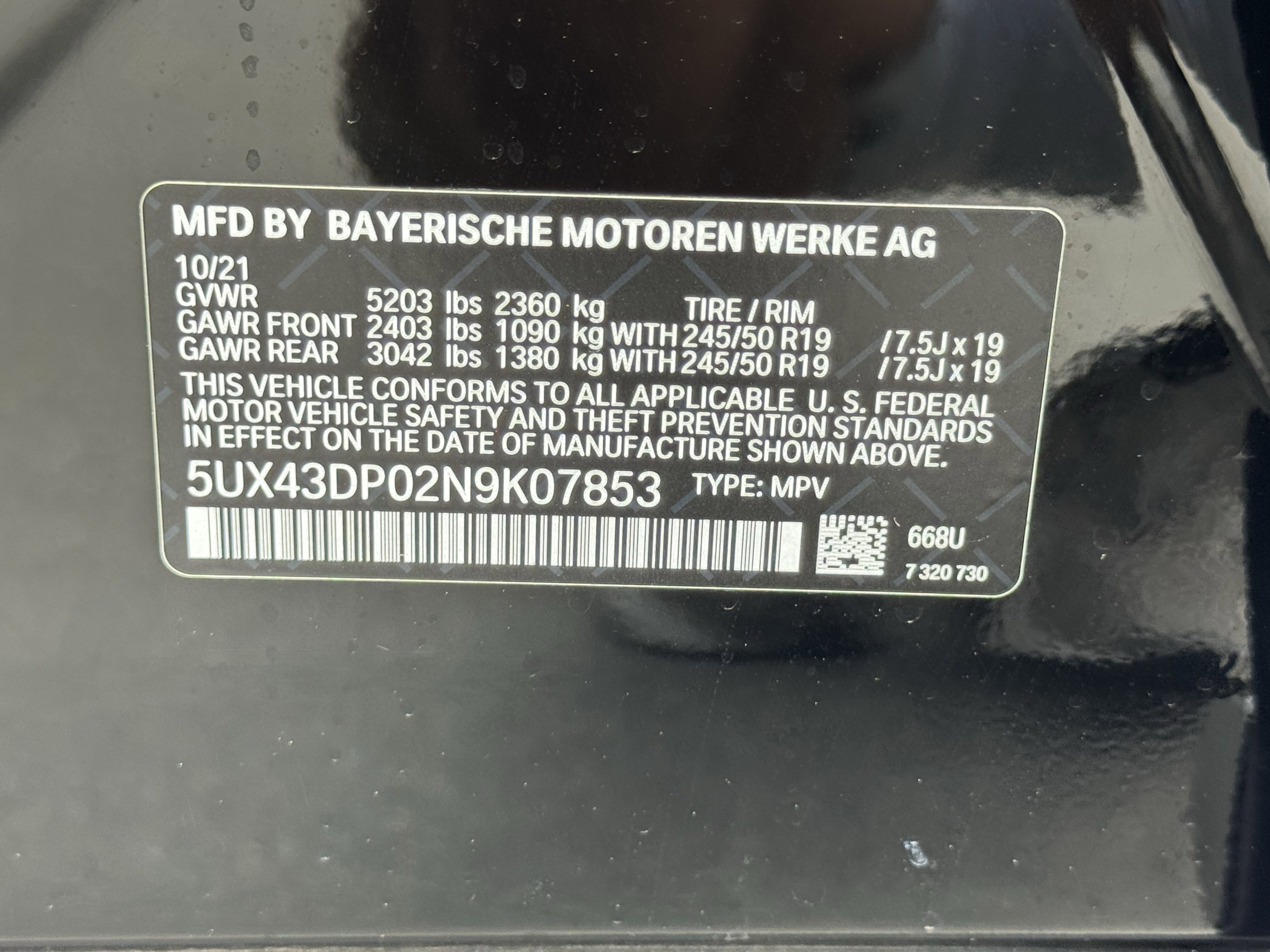 Used 2022 BMW X3 sDrive30i w/ Convenience Package RWD image 33