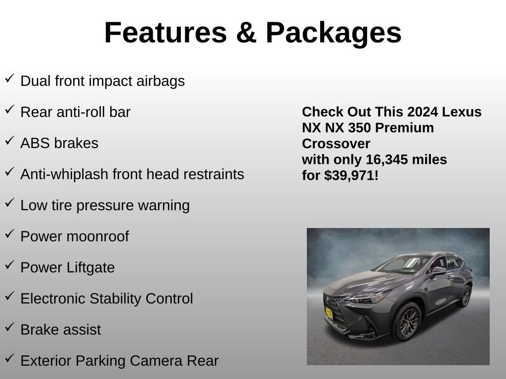 Used 2024 Lexus NX 350 AWD image 21