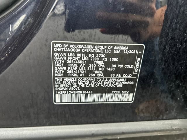 Used 2022 Volkswagen Atlas SEL Premium image 20