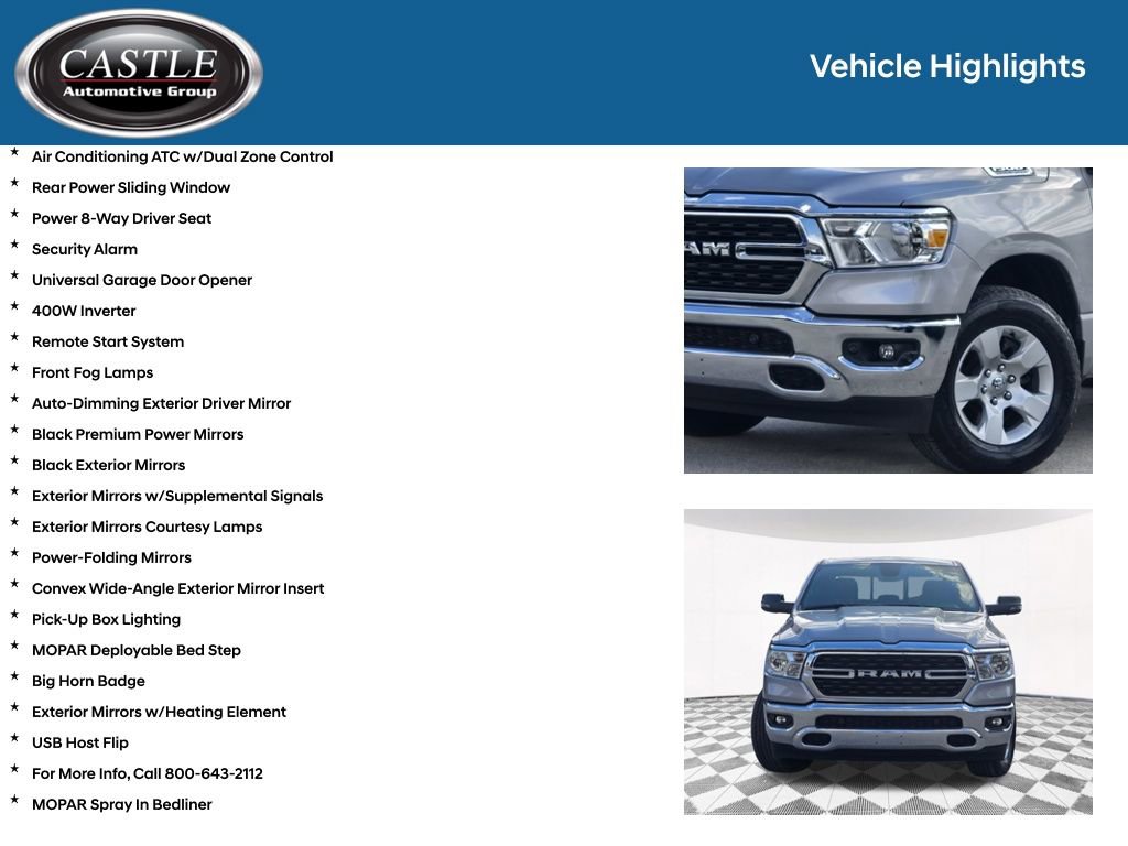 Used 2023 RAM 1500 Big Horn AWD/4WD image 16