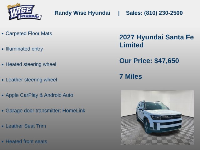 New 2027 Hyundai Santa Fe Limited AWD/4WD image 15