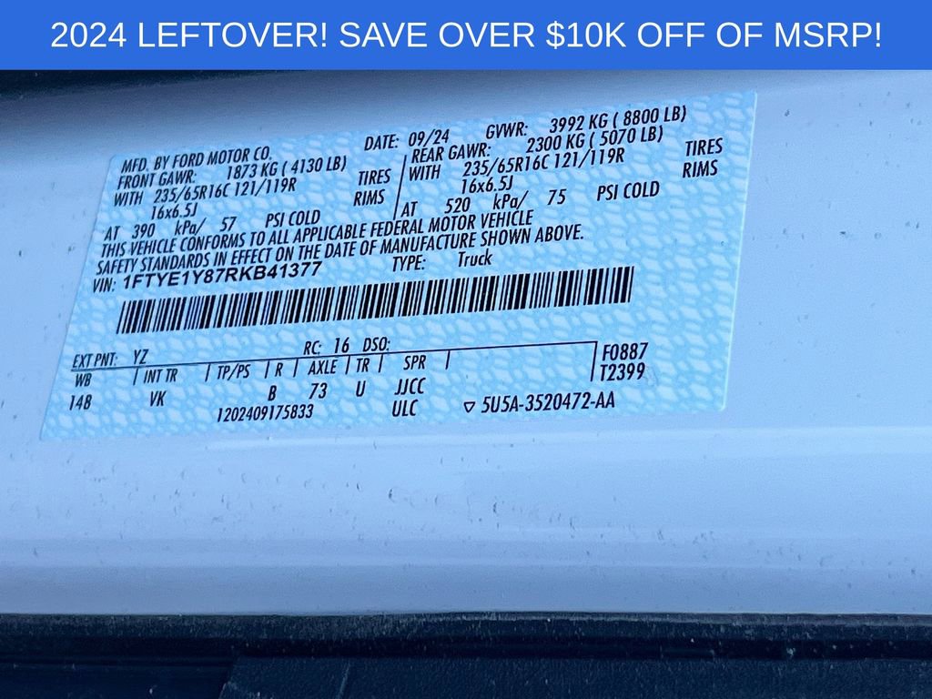 Used 2024 Ford Transit 150 Low Roof image 30