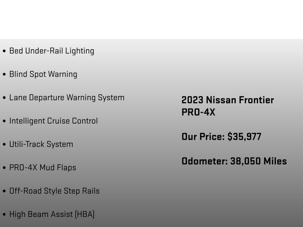 Used 2023 Nissan Frontier PRO-4X w/ Pro Convenience Package image 36