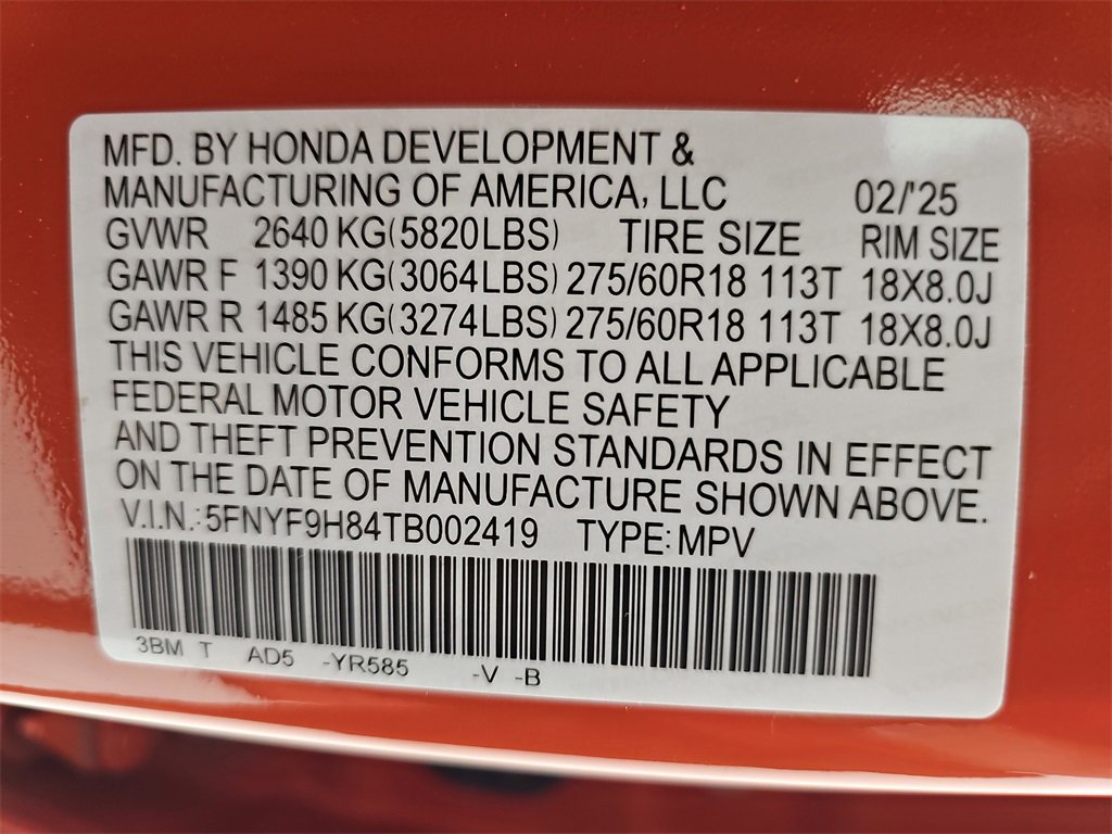 New 2026 Honda Passport TrailSport Elite image 58