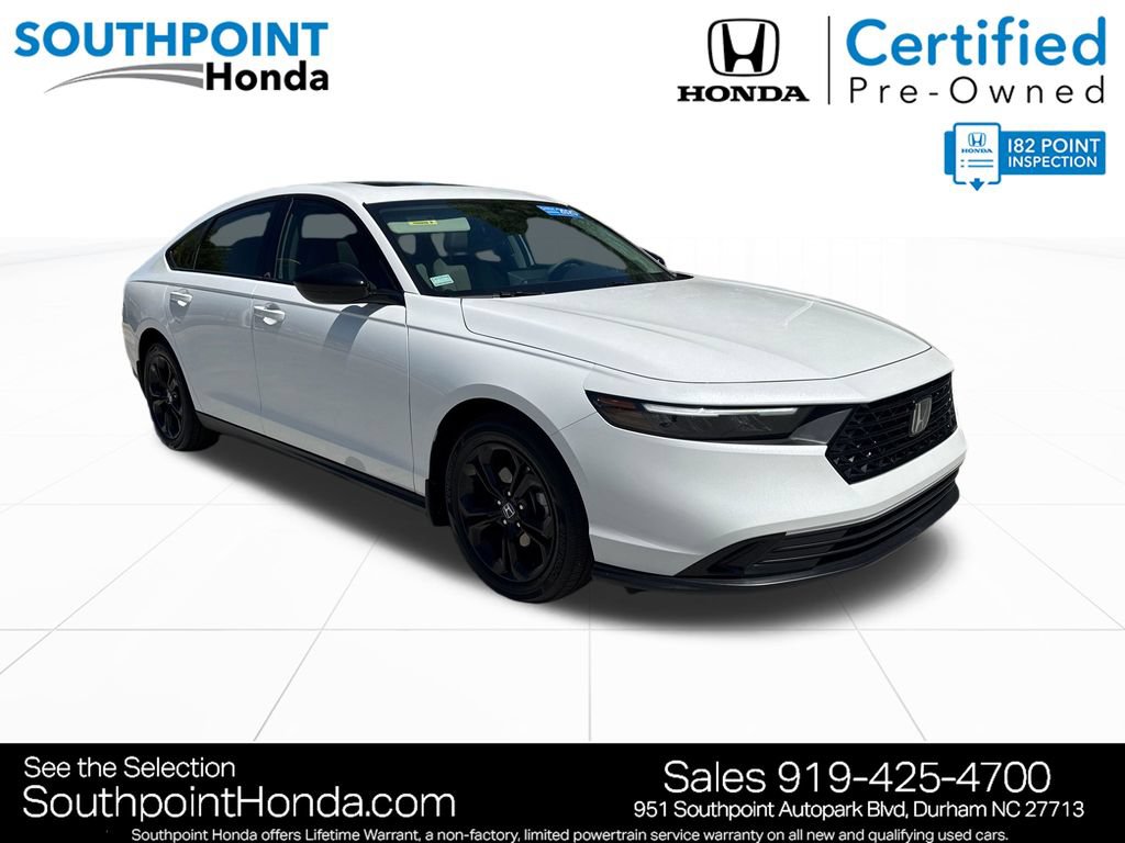 Certified 2025 Honda Accord SE