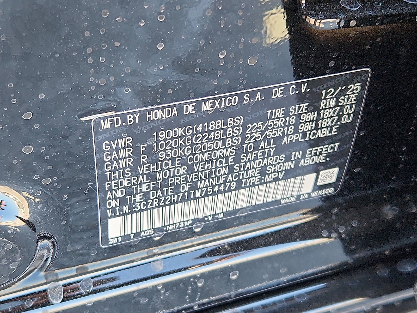 New 2026 Honda HR-V EX-L image 16