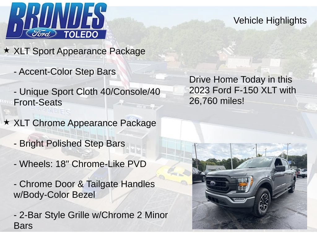 Used 2023 Ford F150 XLT w/ Equipment Group 302A High AWD/4WD image 27