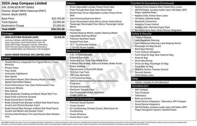 Used 2024 Jeep Compass Limited w/ High Altitude Package AWD/4WD image 28