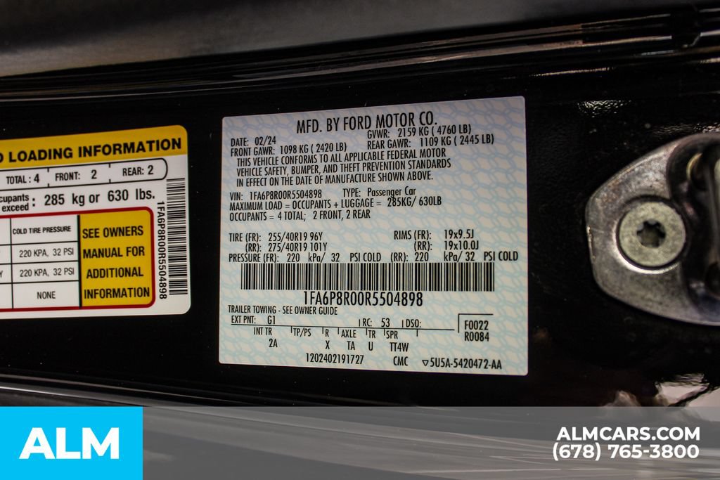 Used 2024 Ford Mustang Dark Horse w/ Security Package RWD image 43