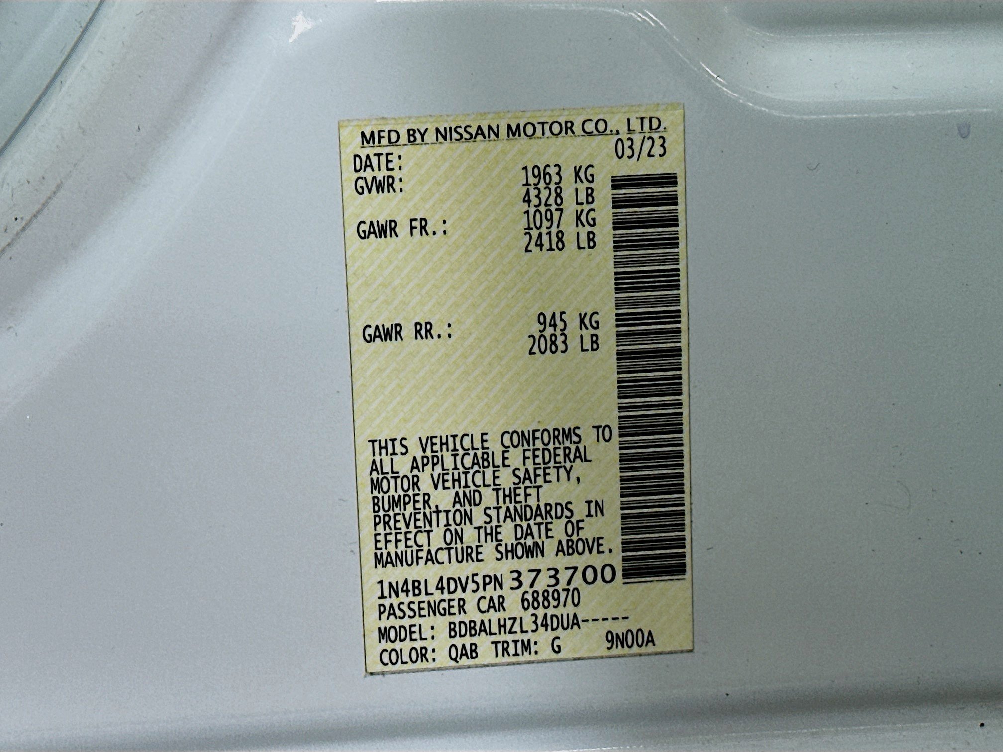 Used 2023 Nissan Altima 2.5 SV image 29