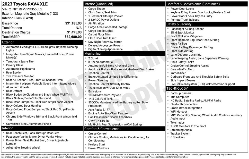 Used 2023 Toyota RAV4 XLE image 35