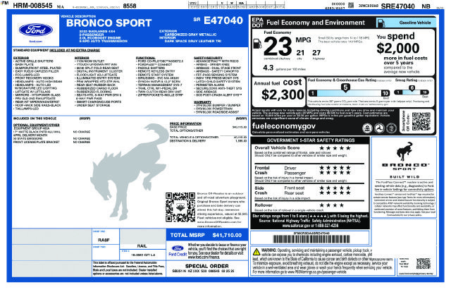 Used 2025 Ford Bronco Sport Badlands AWD/4WD image 23