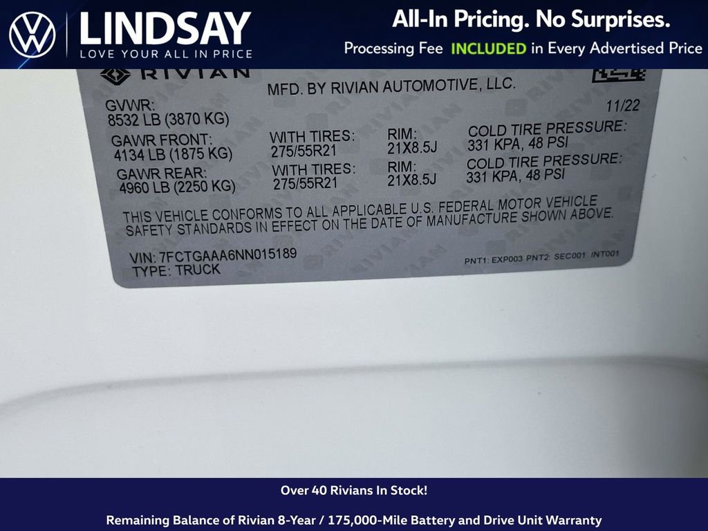 Used 2022 Rivian R1T Adventure image 26
