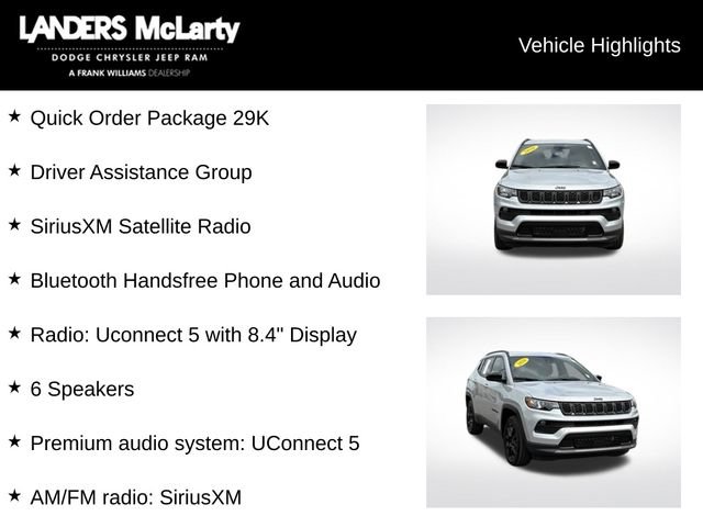 Used 2026 Jeep Compass Latitude w/ Quick Order Package 29K AWD/4WD image 5