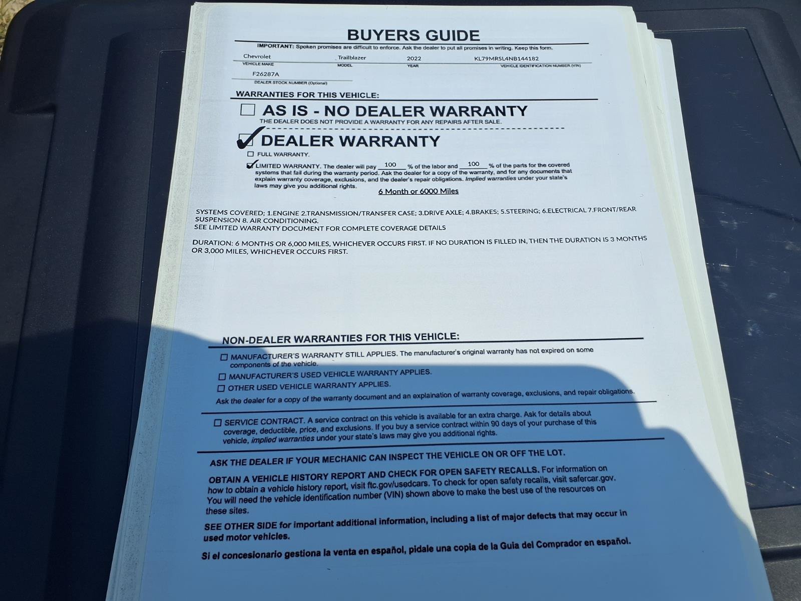 Used 2022 Chevrolet TrailBlazer LT w/ Convenience Package AWD/4WD image 28