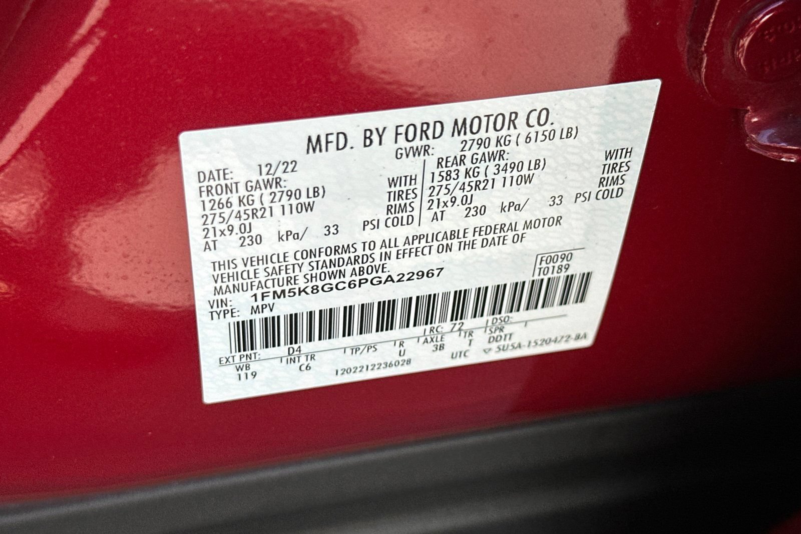 Certified 2023 Ford Explorer ST w/ Equipment Group 401A AWD/4WD image 31