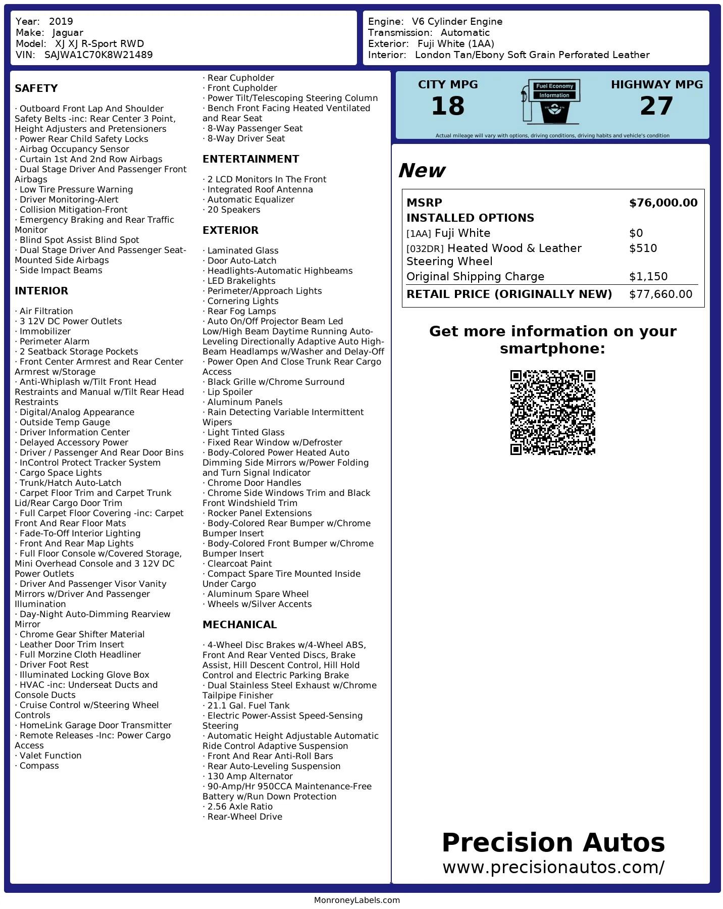 Used 2019 Jaguar XJ R-Sport image 59