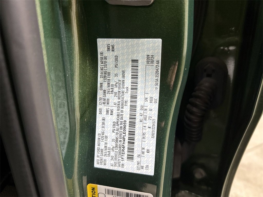 Used 2023 Ford Ranger Lariat w/ Equipment Group 501A High image 28