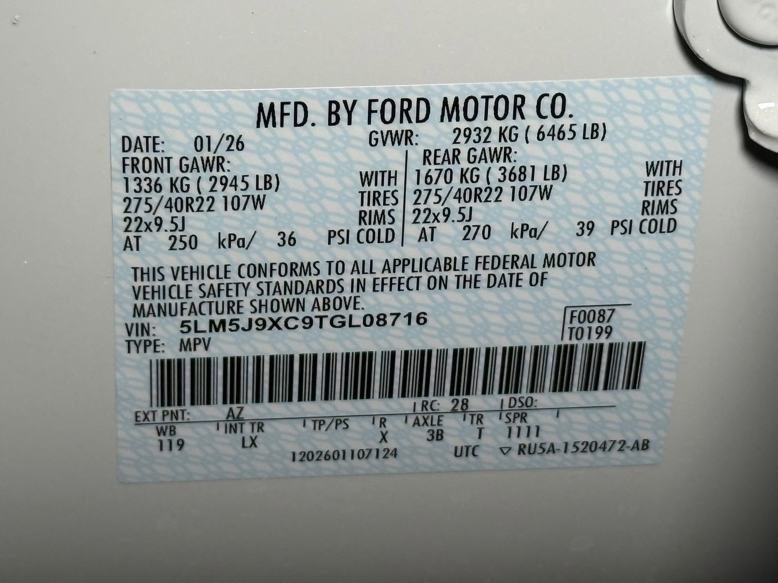 New 2026 Lincoln Aviator Black Label w/ Black Label Special Edition image 41