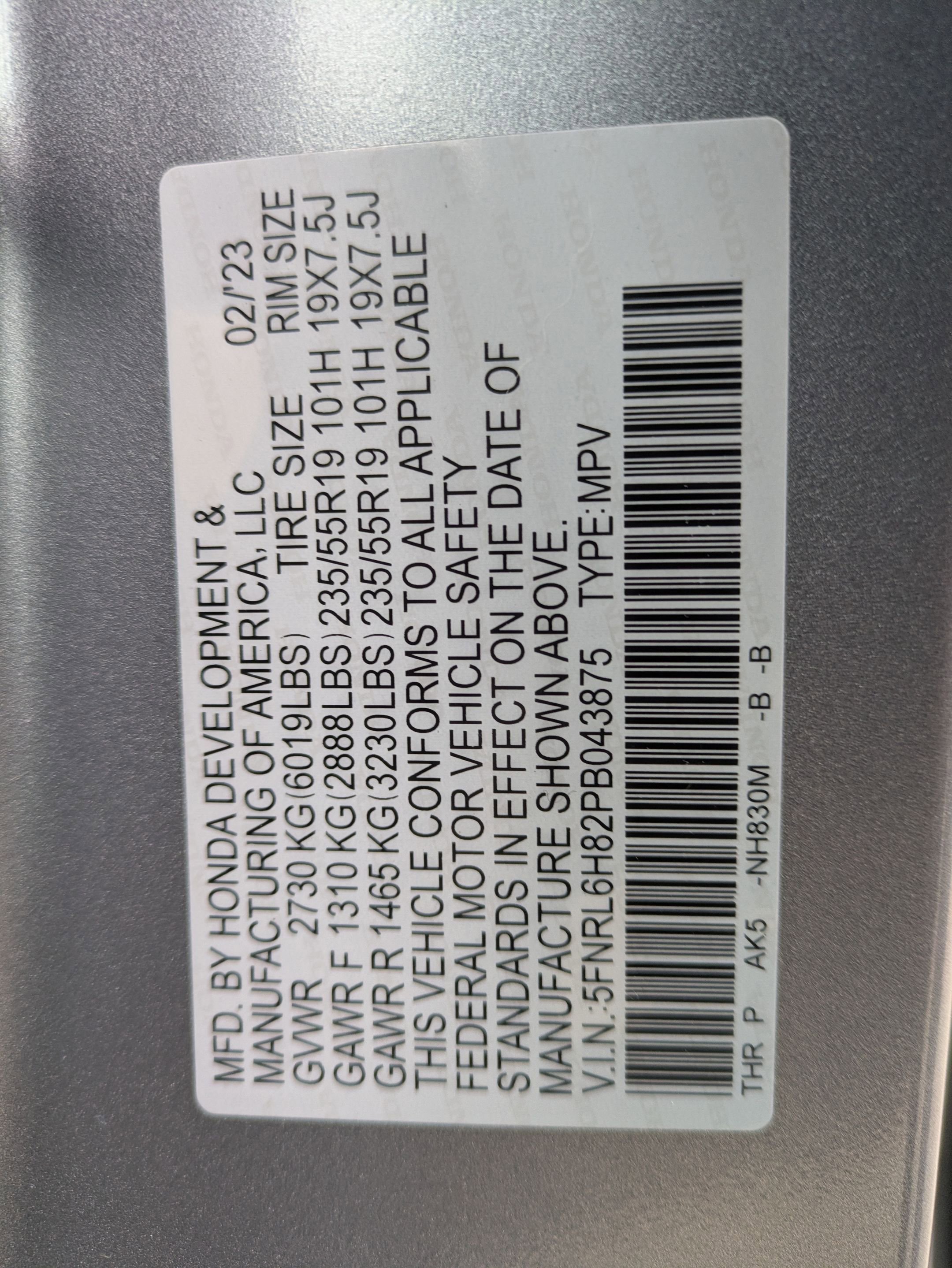 Certified 2023 Honda Odyssey Touring image 34