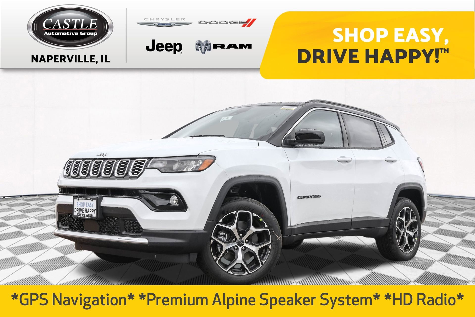 New 2026 Jeep Compass Limited w/ Sun, Sound & Navigation Group