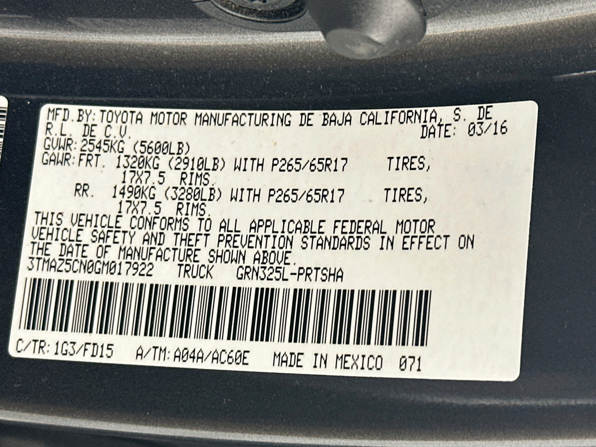 Used 2016 Toyota Tacoma TRD Sport RWD image 12