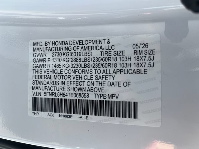 New 2026 Honda Odyssey EX-L image 18