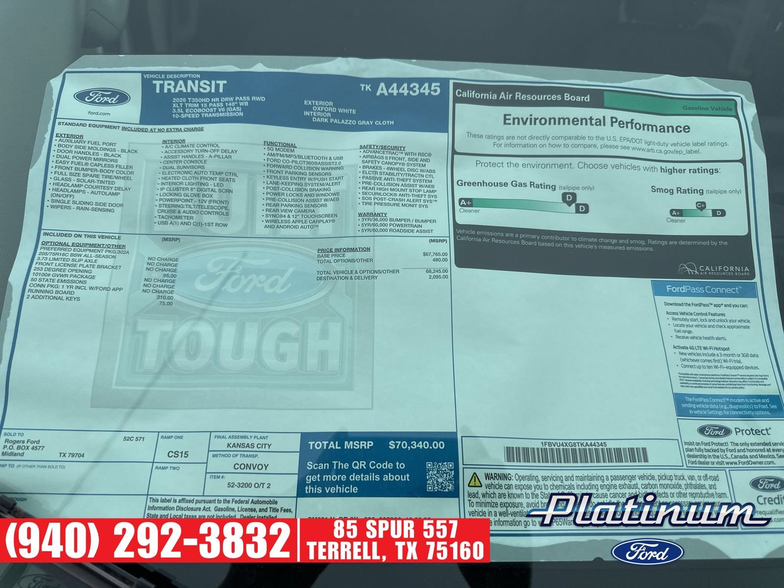 New 2026 Ford Transit 350 XLT RWD image 9