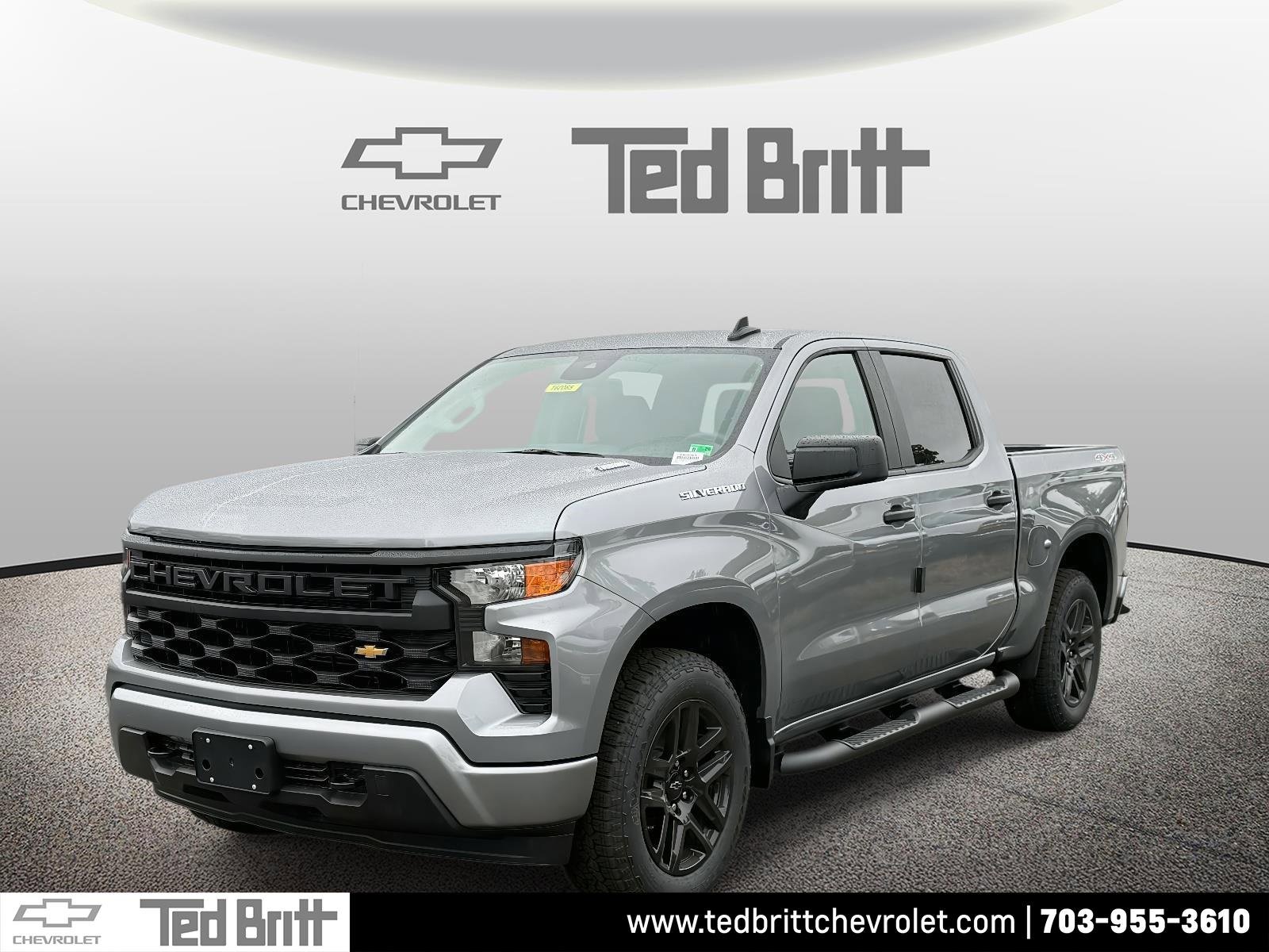New 2026 Chevrolet Silverado 1500 Custom w/ Turbomax Blackout Package