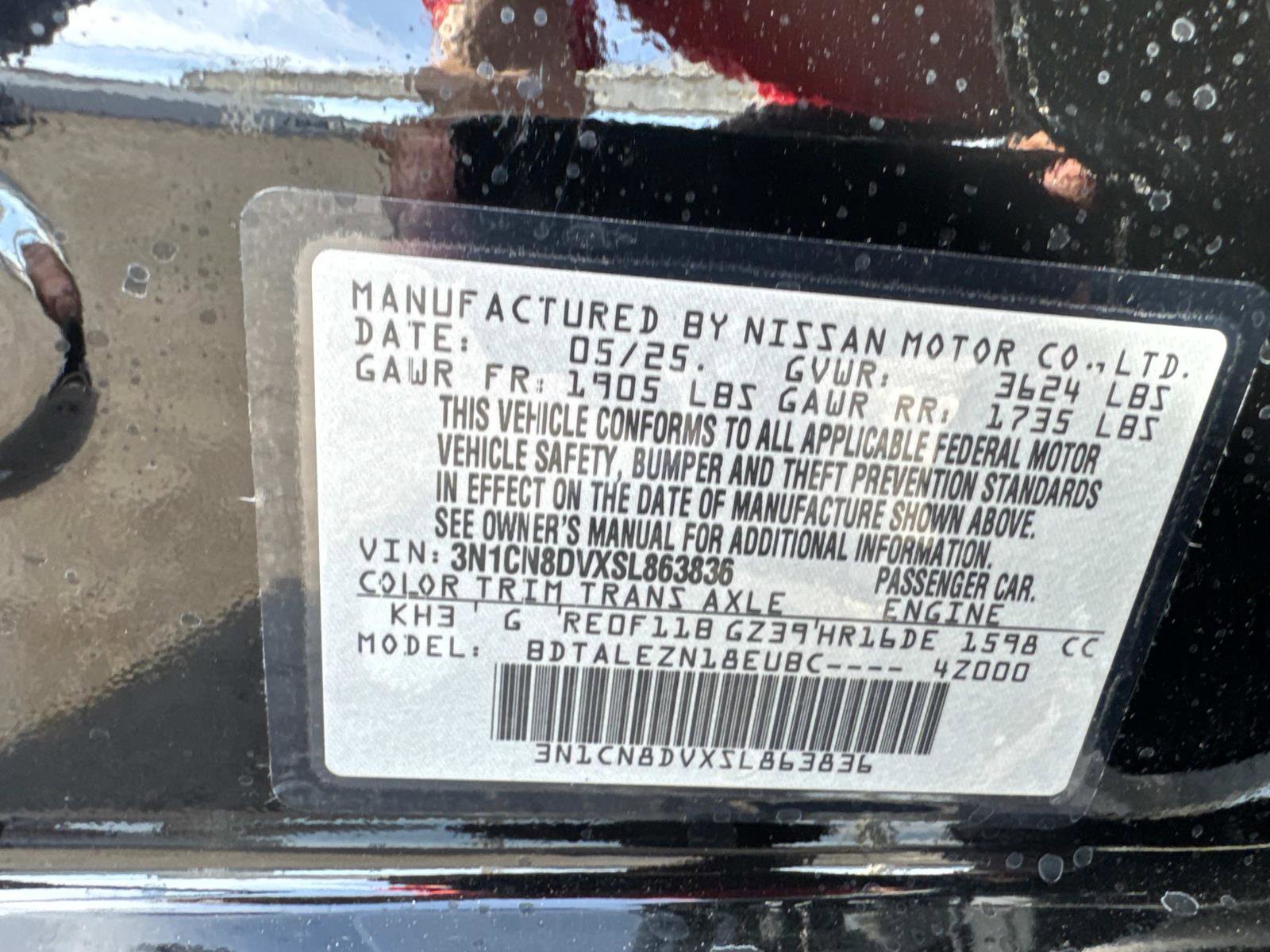 New 2025 Nissan Versa S w/ S Plus Package image 21