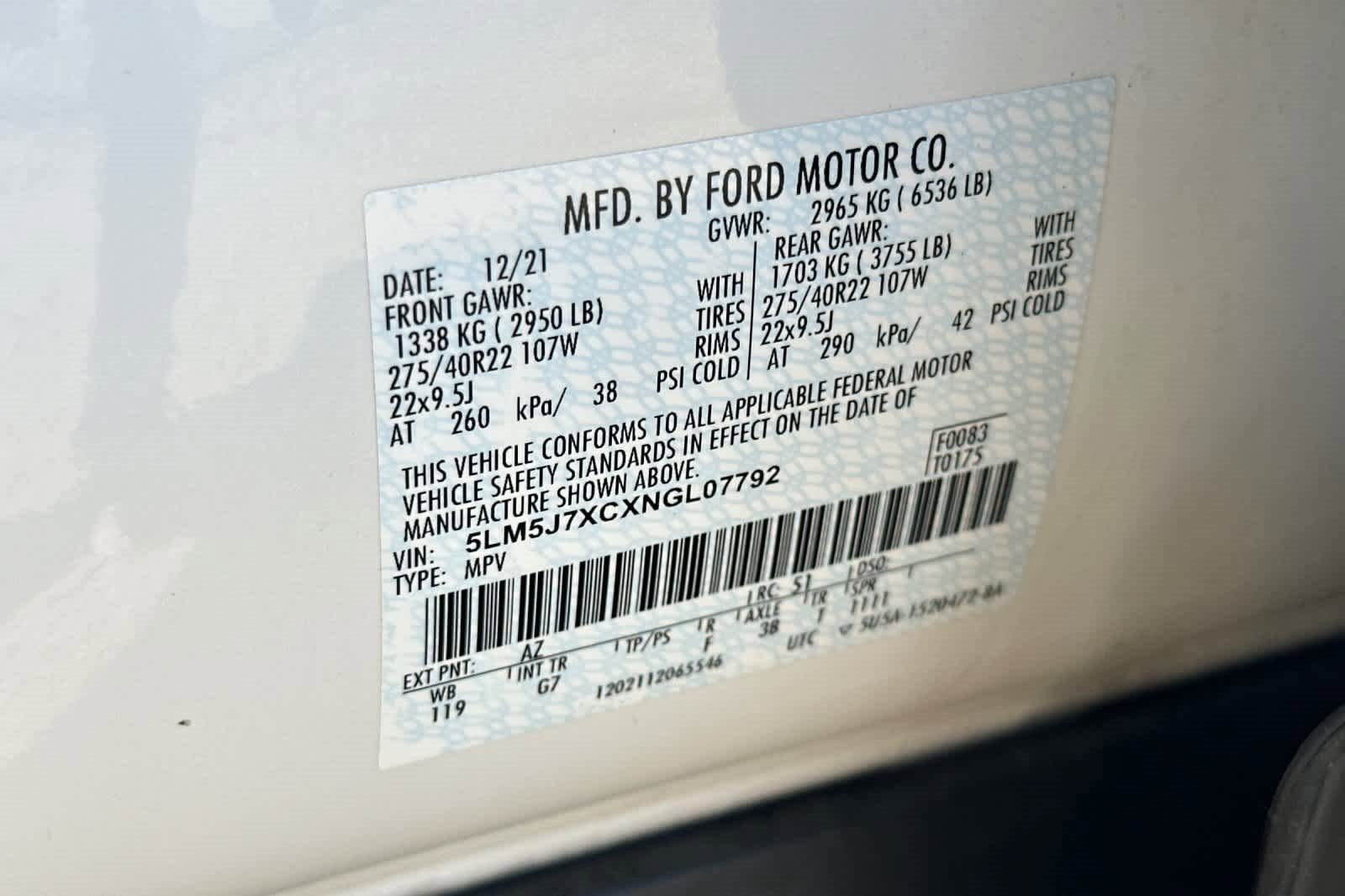 Used 2022 Lincoln Aviator Reserve w/ Equipment Group 201A image 32