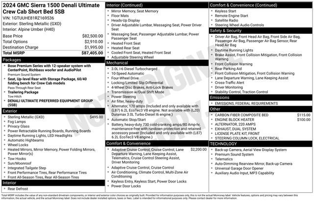 Used 2024 GMC Sierra 1500 Denali Ultimate image 40