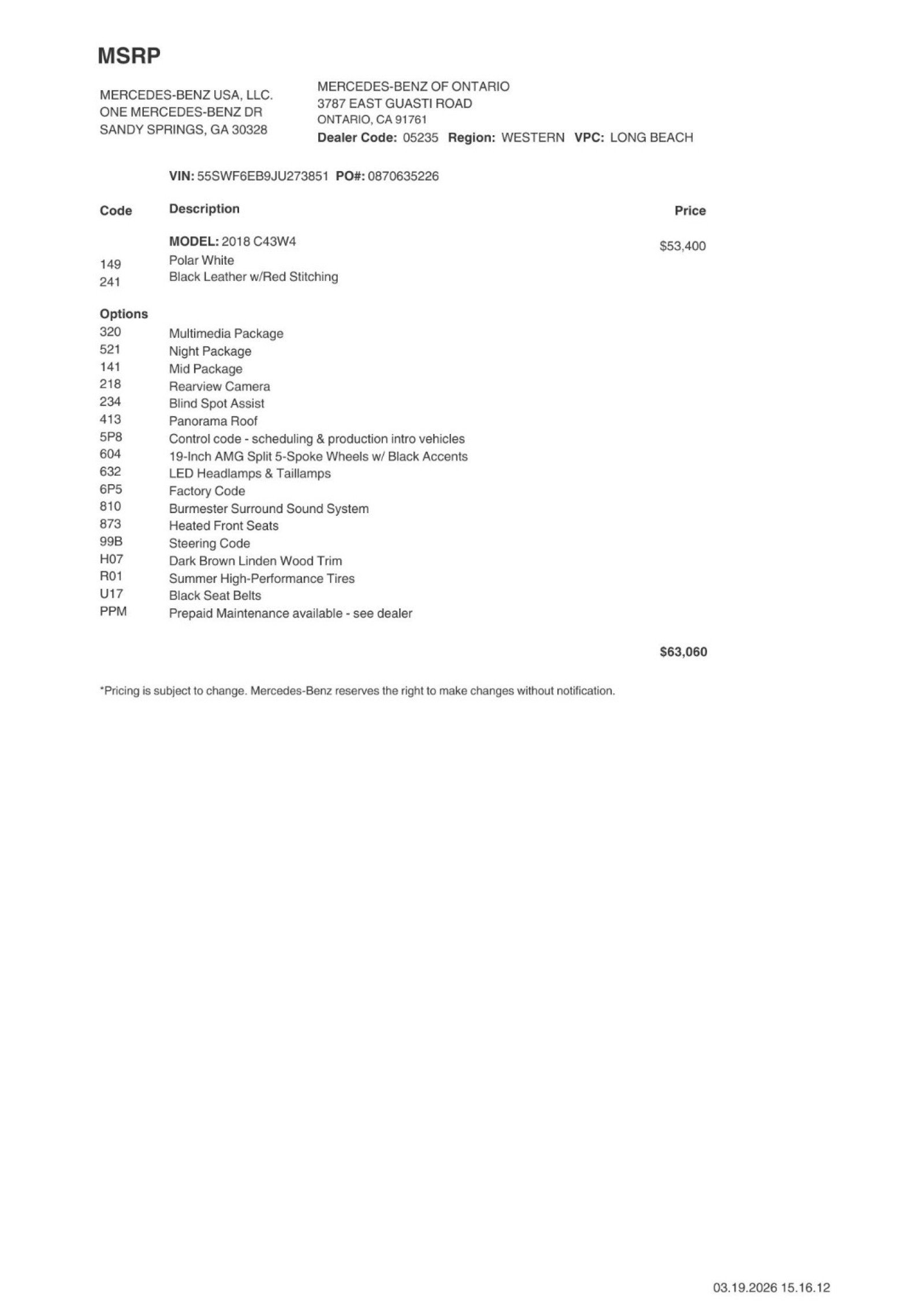 Used 2018 Mercedes-Benz C 43 AMG 4MATIC Sedan image 2