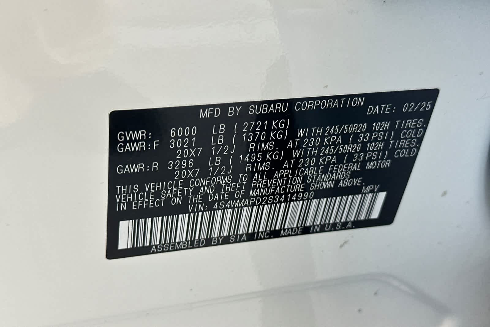 Used 2025 Subaru Ascent Limited AWD/4WD image 30