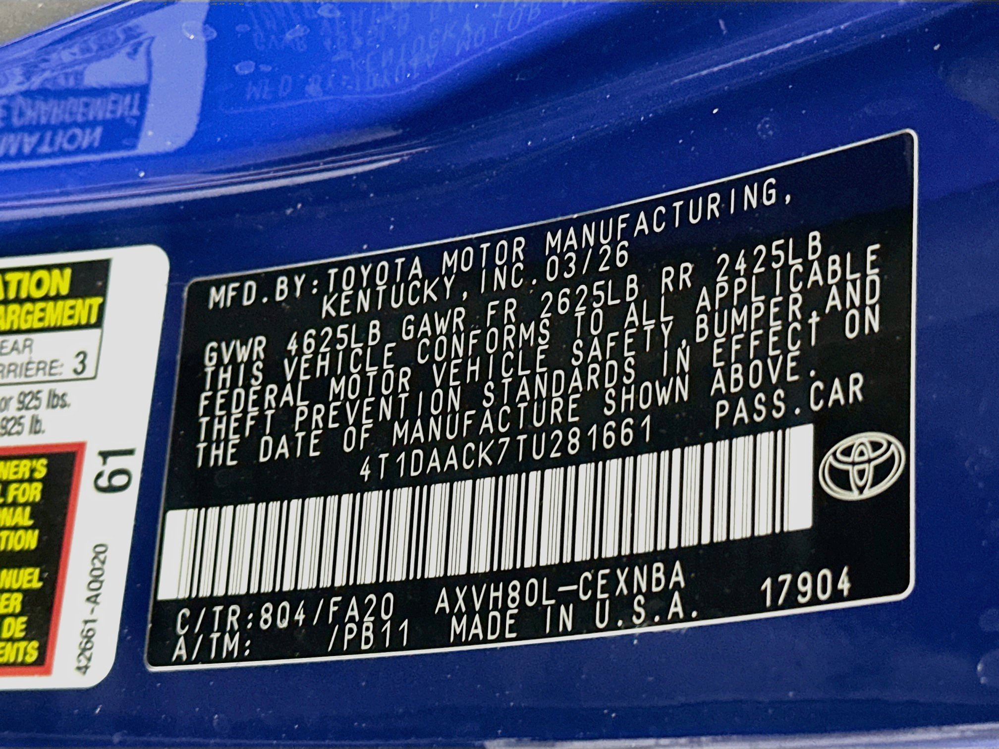 Used 2026 Toyota Camry LE FWD image 12