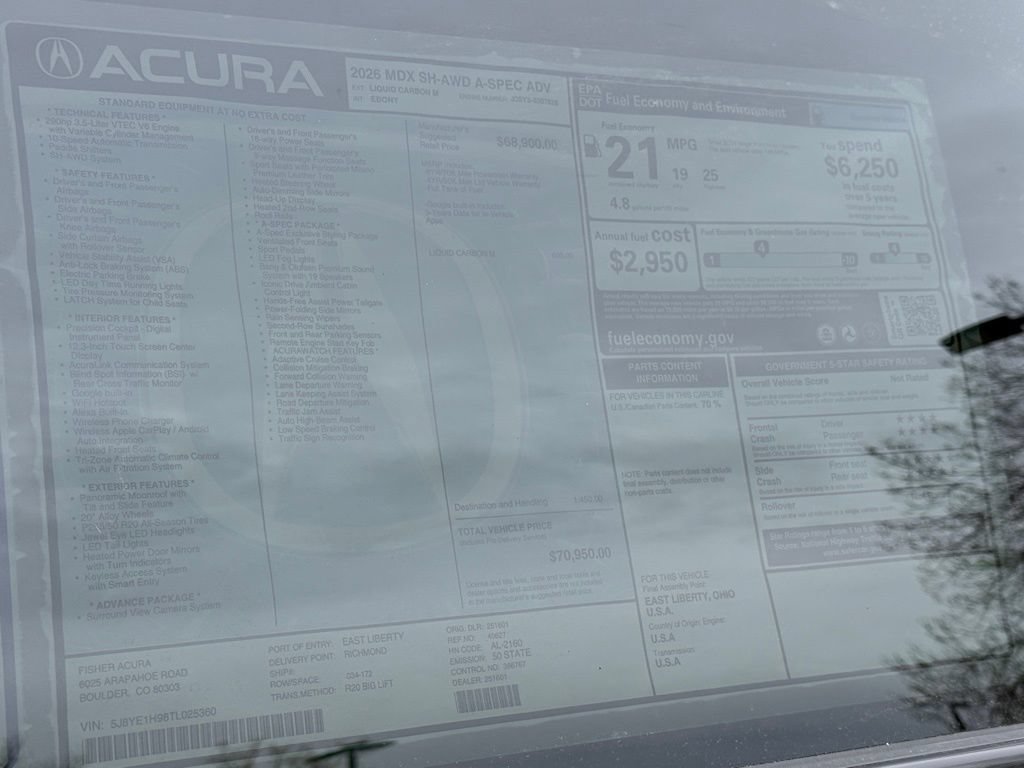 New 2026 Acura MDX A-Spec w/ Advance Package AWD/4WD image 29