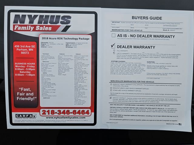 Used 2018 Acura RDX AWD w/ Technology Package image 54