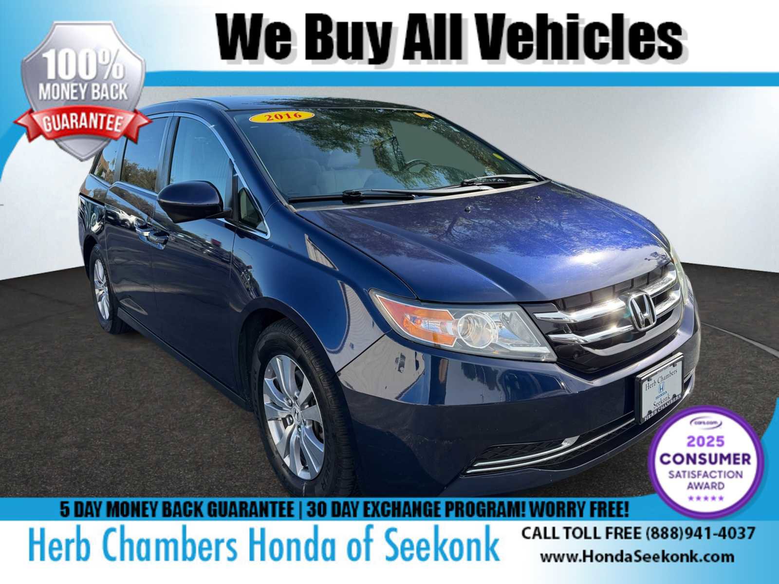 Used 2016 Honda Odyssey EX