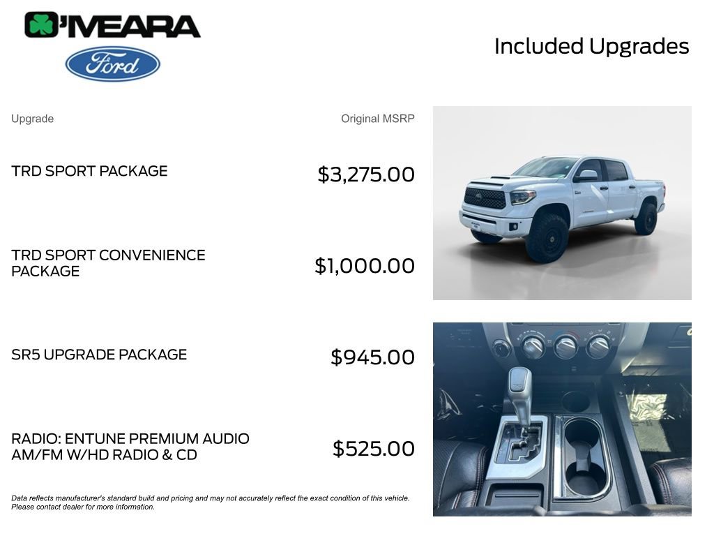 Used 2019 Toyota Tundra SR5 w/ TRD Sport Package AWD/4WD image 4