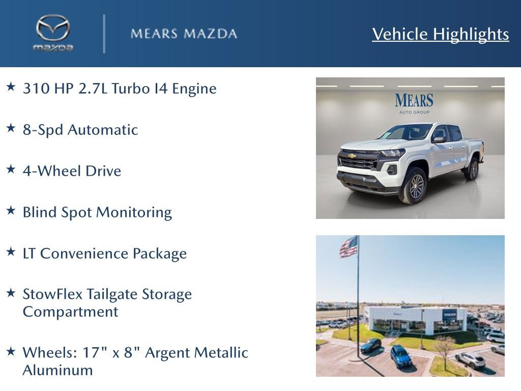 Used 2023 Chevrolet Colorado LT w/ LT Convenience Package image 2