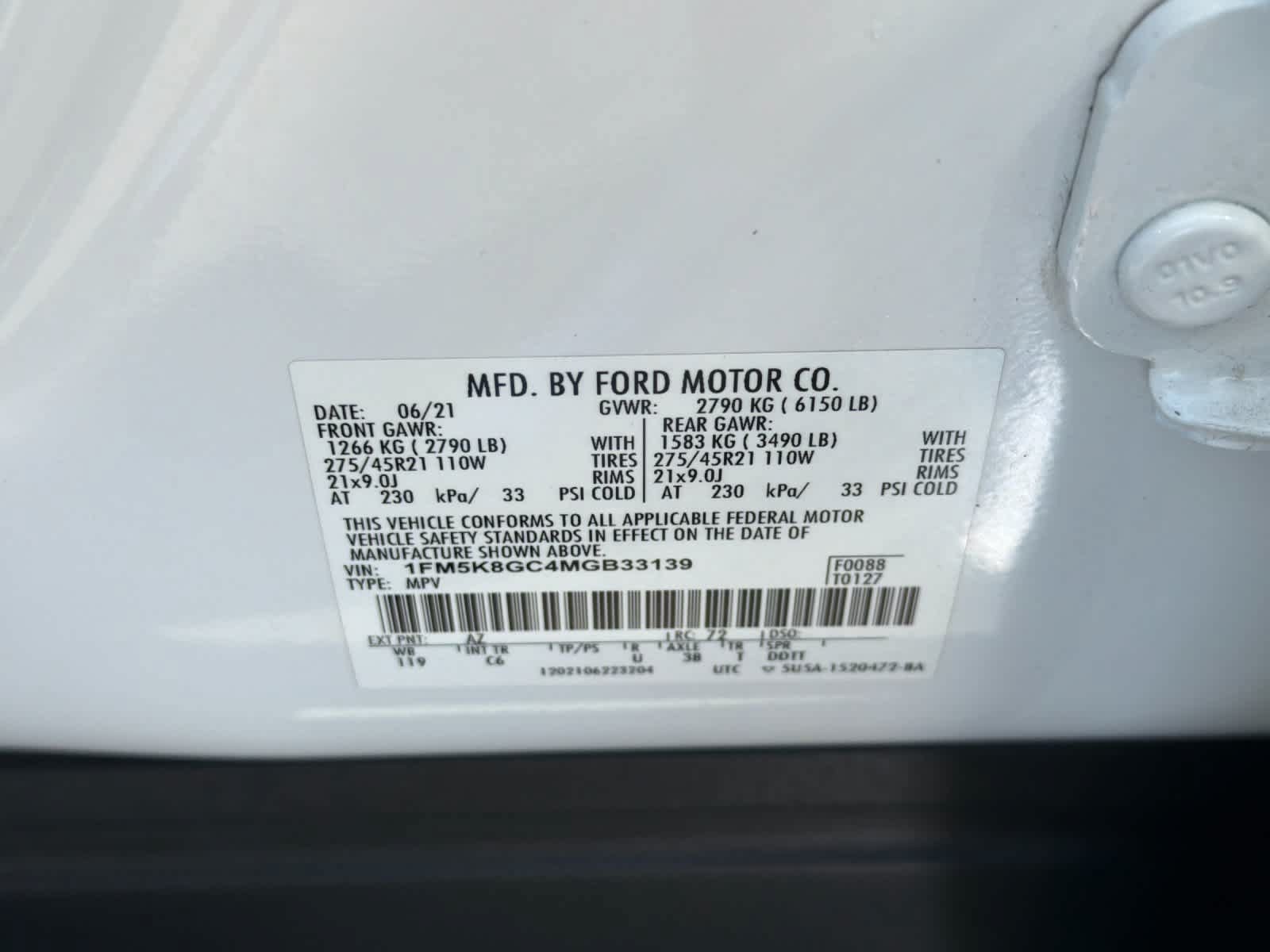 Used 2021 Ford Explorer ST w/ Equipment Group 401A AWD/4WD image 34