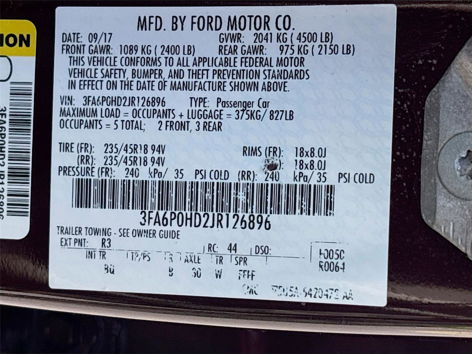 Used 2018 Ford Fusion SE w/ Fusion SE Technology Package FWD image 14