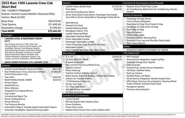 Certified 2023 RAM 1500 Laramie AWD/4WD image 27